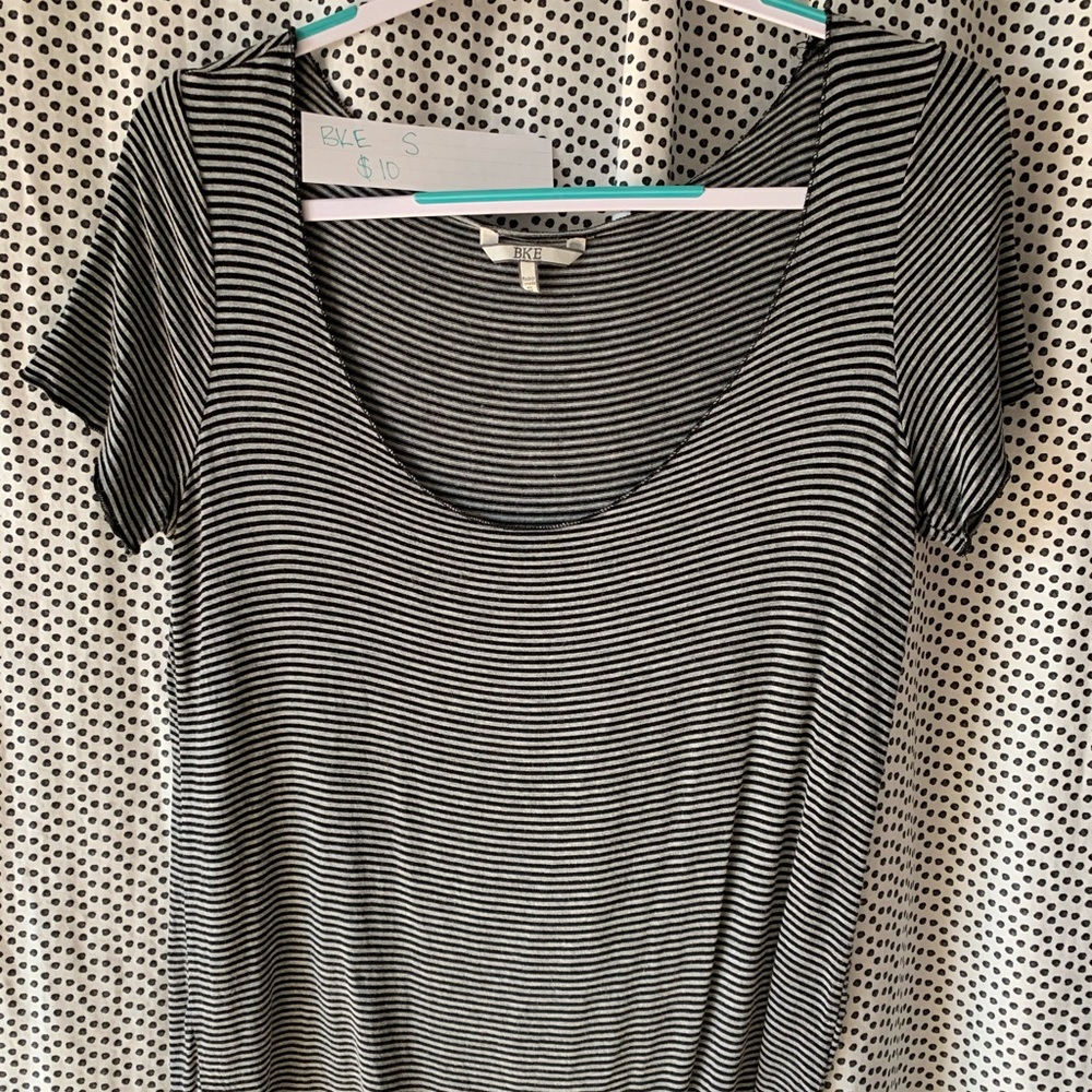 BKE U-cut Stripped Shirt